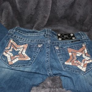 Miss Me Cow Print Jeans